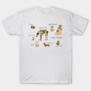 Dogs Collage T-Shirt